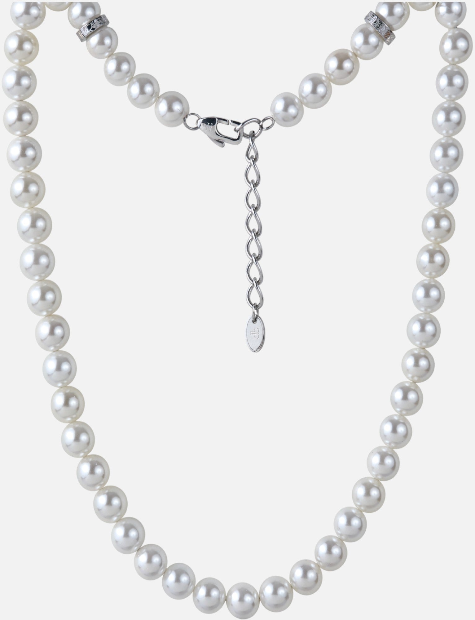 AUSGER Pearl Necklace for Men,White Round Pearl India | Ubuy