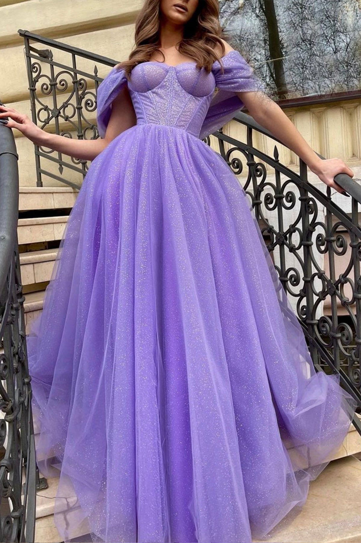 shopalbina2022 Purple Tulle Dress 4Y