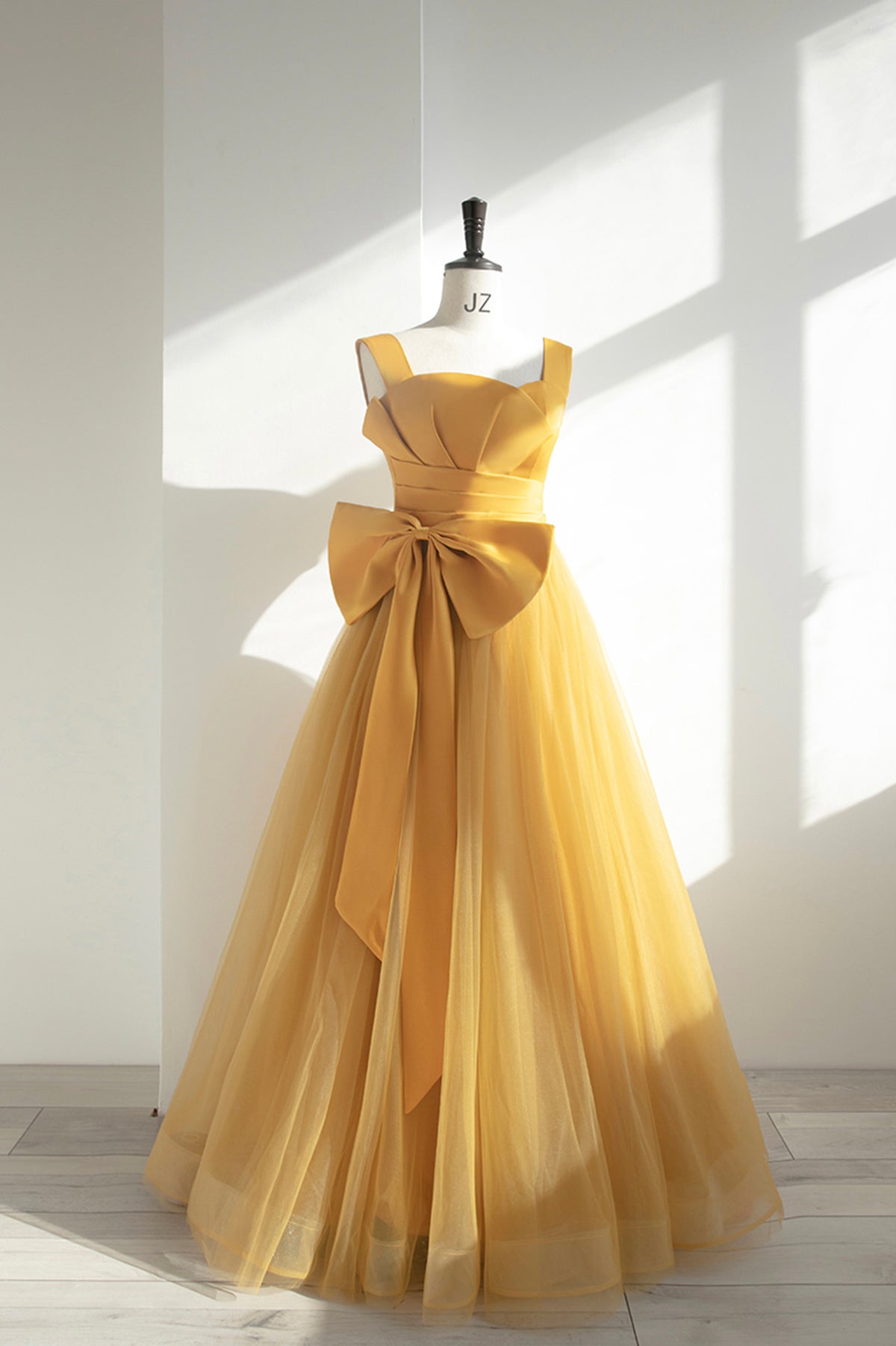 Adorable Vibrant Yellow Corset Tulle Prom & Dance Dress - Promfy