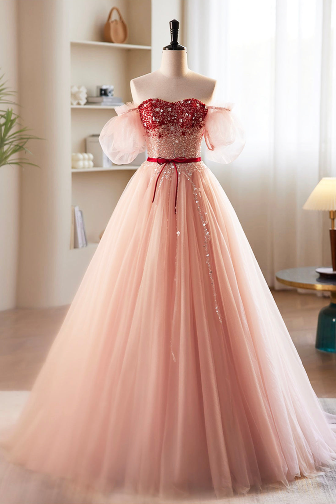 Fancy Beautiful Prom Dress Mint Green Girls Ball Gown Quinceanera Gown –  Siaoryne