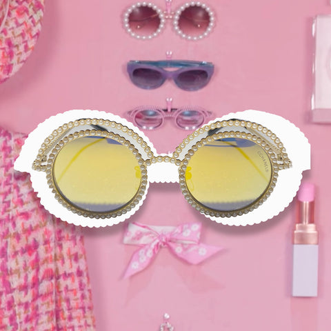 Chanel round logo sunglasses - Gem