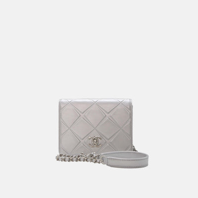 Chanel Grey Gabrielle Logo Cotton & Leather Hobo Bag In Small Size – Trésor  Vintage