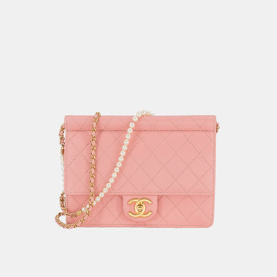 Chanel Tweed Small Pearl Handle Flap Pink 2019 – Coco Approved Studio