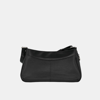 Louis Vuitton Black Taiga Leather Accordion Chain Wallet Long Flap 426lv61