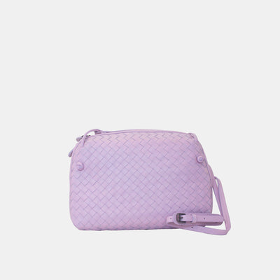 Pre-owned Bottega Veneta Baby Blue Intrecciato Leather Nodini Crossbody Bag  In Default Title