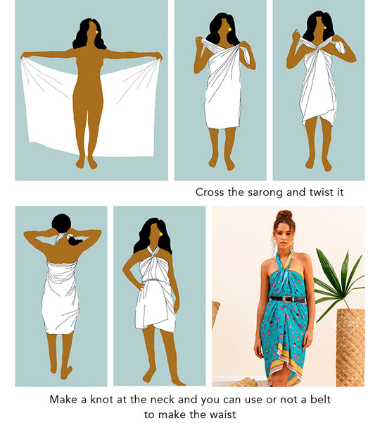 14 Ways to wear our sarongs – Brescia Bercane