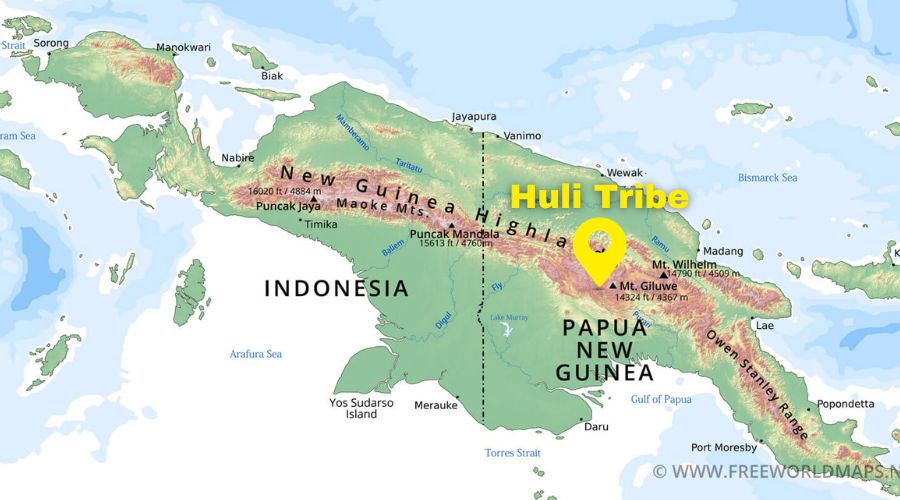 map papua