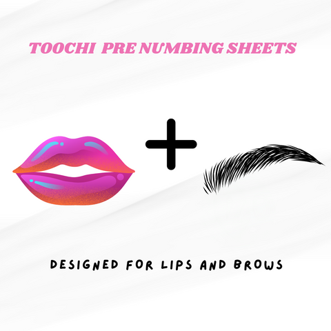 permanent makeup numbing sheets