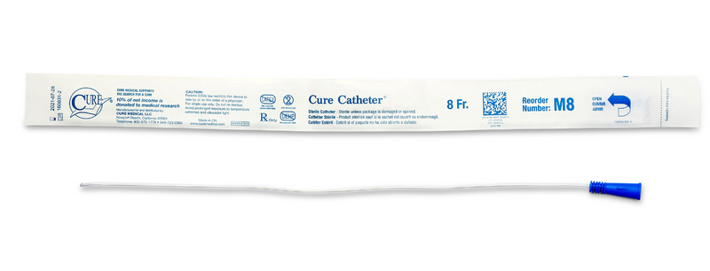Cure Medical® 16" Straight Tip Cure Catheter® - Male - Valley Medical Supplies