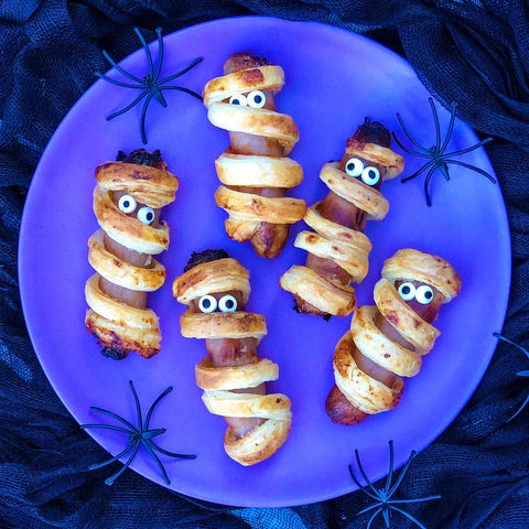 Halloween Mummy Sausages