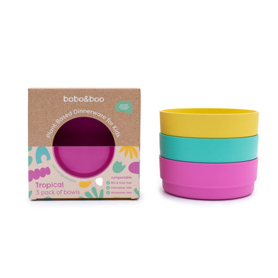 Blue Lagoon Kids Plate, Bowl & Cup Set - Microwave & Dishwasher Safe -  bobo&boo-usa