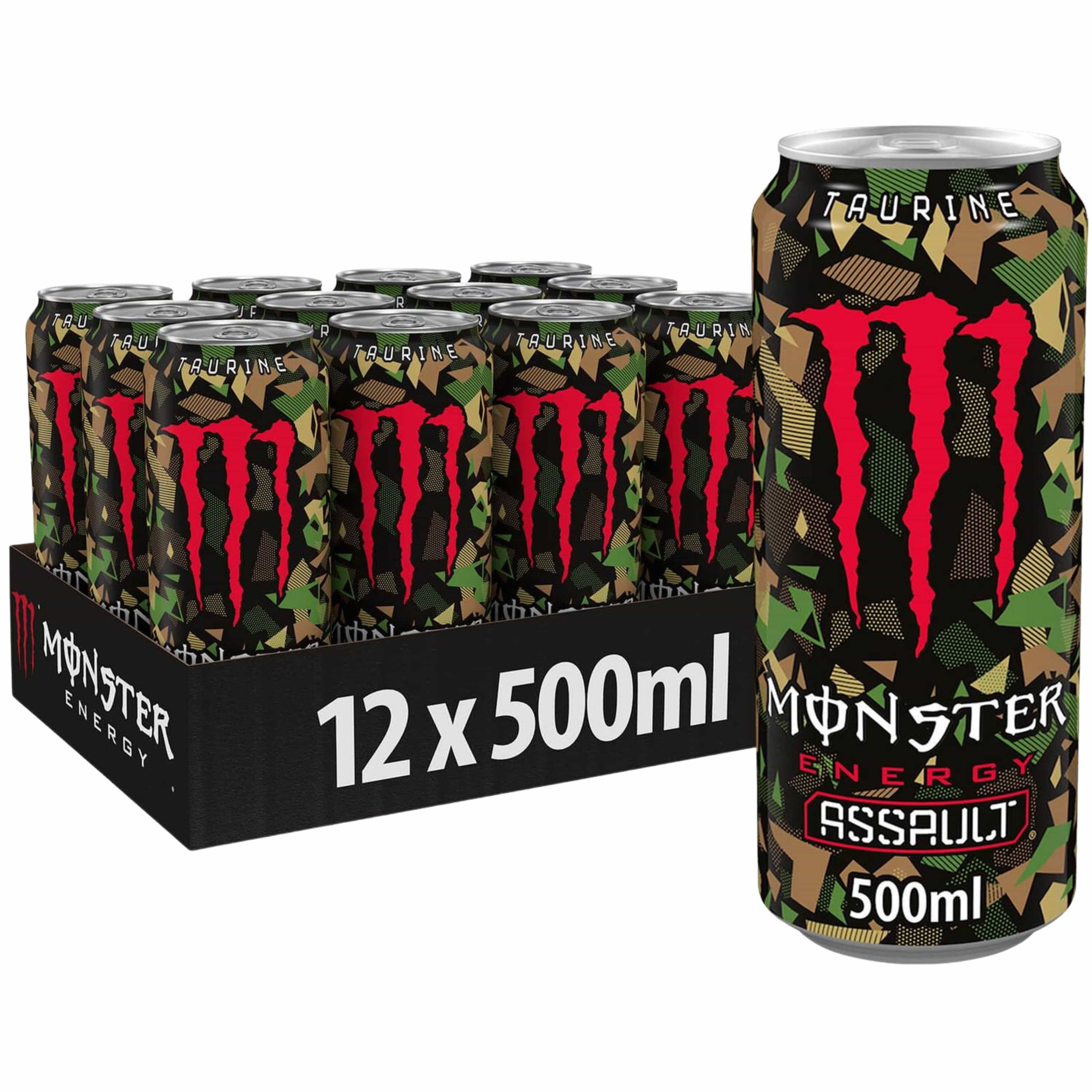 Monster assault вкус. Монстер ассаулт. Блэк Монстер Assault. Монстр Энерджи ассаулт. Энергетический напиток монстр Khaotic 500мл.