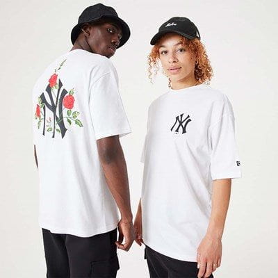 Official New Era MLB Floral Graphic LA Dodgers White Oversized Tee