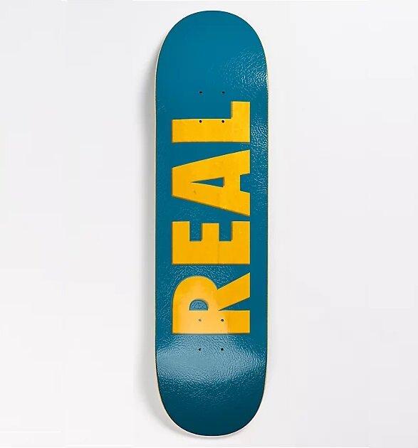 haakje hardop favoriete FIRE SALE Real Skateboards "Bold Logo- Blue" 8.25" Deck – Cal Skate  Skateboards