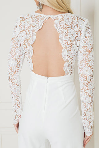 lovely lace jumpsuit