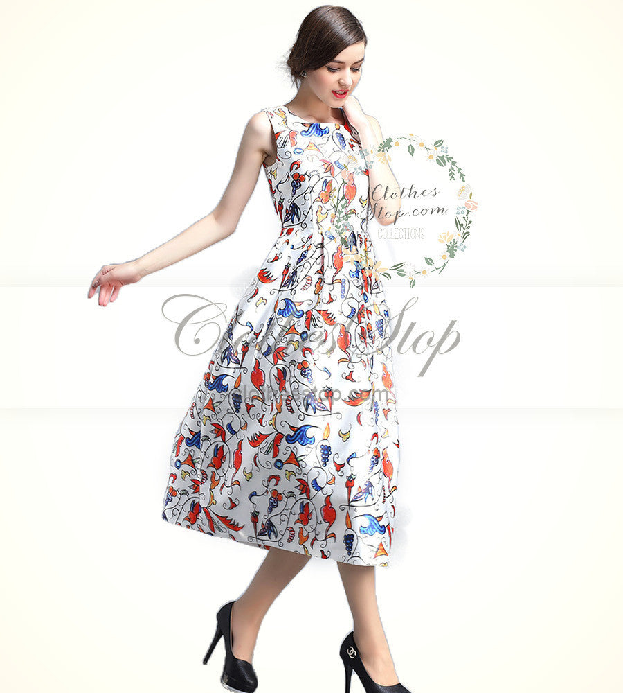 vintage inspired maxi dress