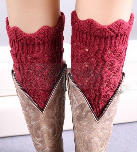 red boot cuffs