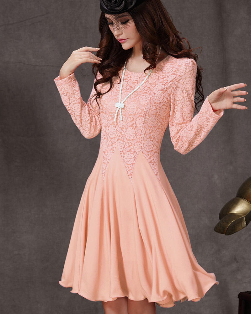 light coral pink dress