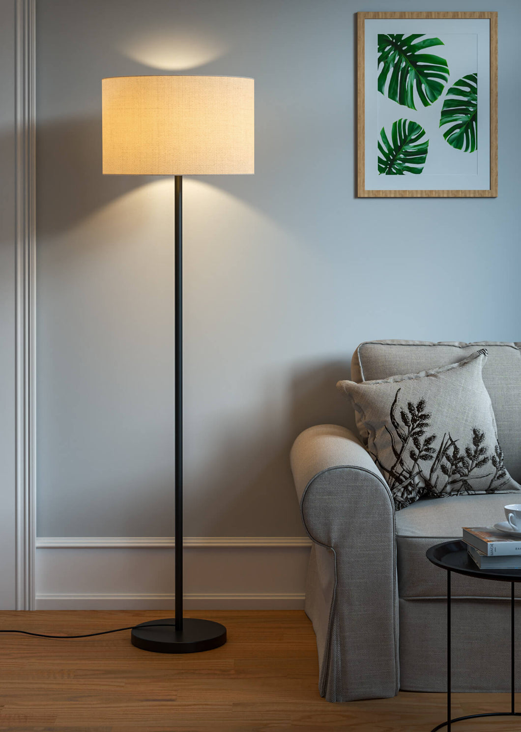 drum lampshade for floor lamp