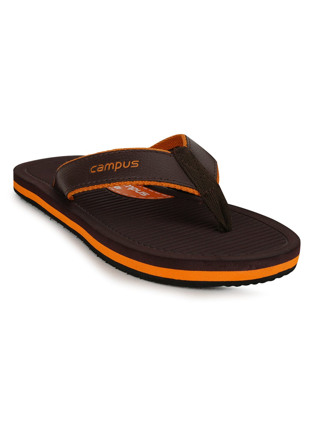 Buy GC-1015 Brown Men's Flip Flop online | Campus Shoes