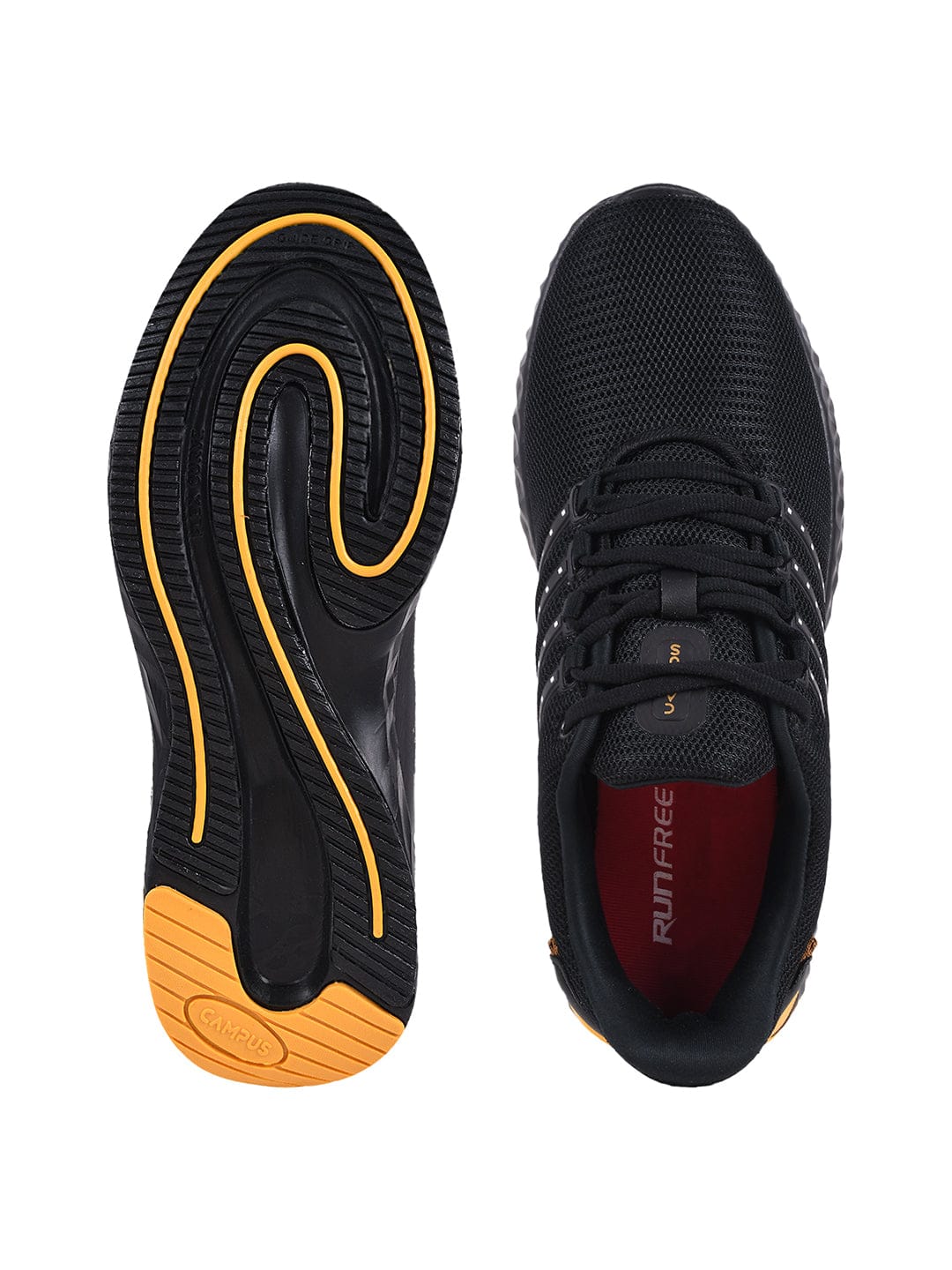 Buy OSLO PRO Black Men's Running Shoes online | Campus Shoes