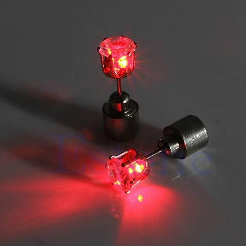 red light up earrings