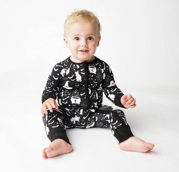 Hocus Pocus Bamboo Baby Convertible Footie Pajamas
