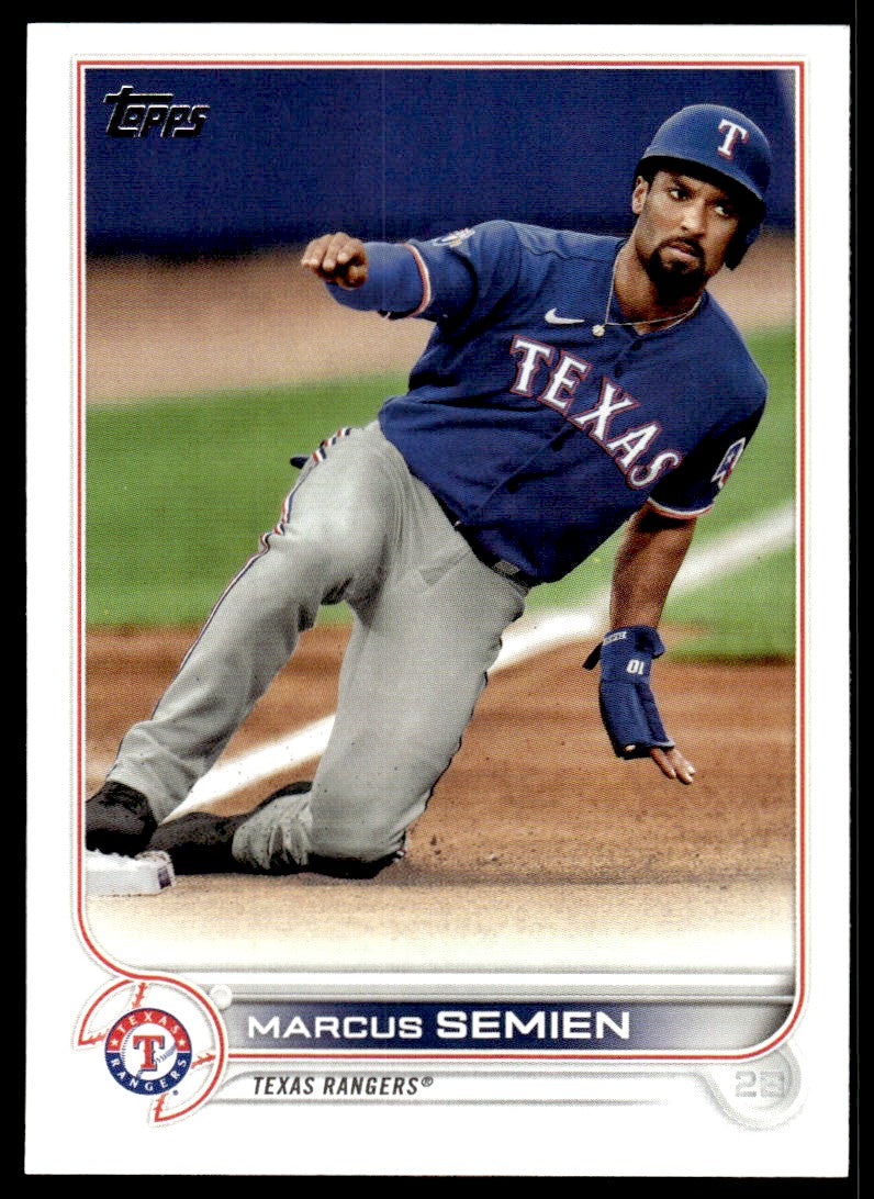 Marcus Semien 2022 Topps Series Two Baseball # 429 Texas Rangers Base
