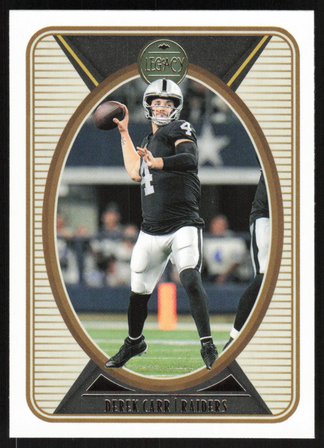 Derek Carr - Las Vegas Raiders 2021 Panini Contenders Season Ticket #5 –