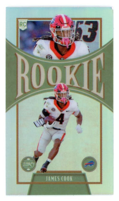 James Cook 2022 Panini Legacy Rookies Premium Edition Mini Silver # 20 -  Collectible Craze America