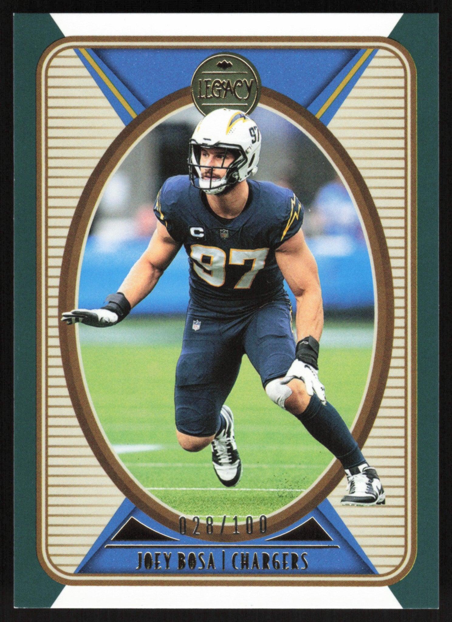 Joey Bosa 2022 Panini Legacy # 51 Green 28/100 Los Angeles Chargers -  Collectible Craze America