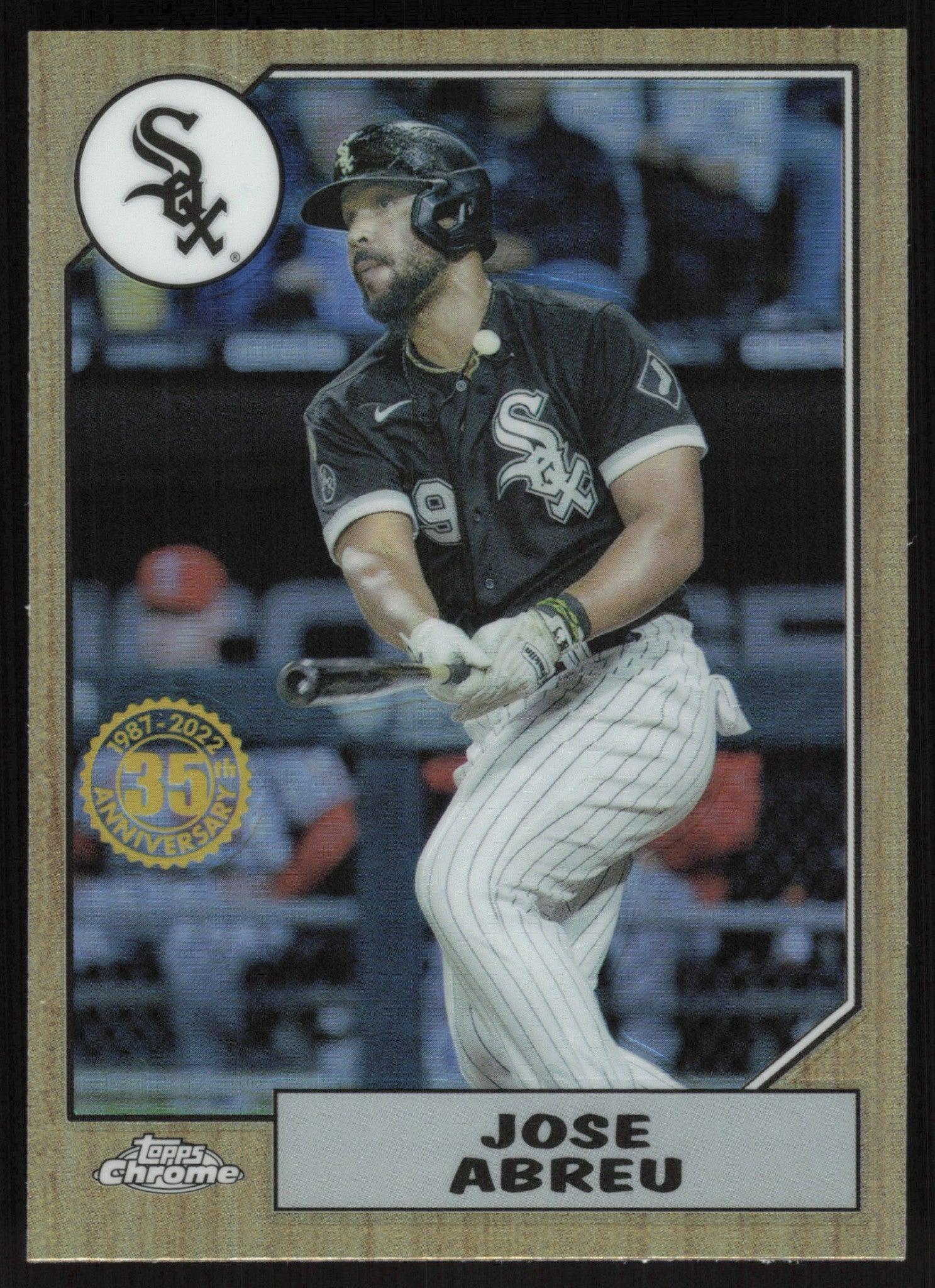 Jose Abreu 2022 Topps Chrome Baseball 1987 Topps # 87BC-9 Chicago White Sox