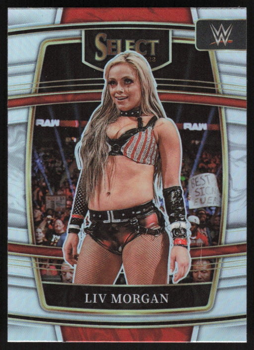 Liv Morgan 2022 Panini Select WWE # 44 Concourse Silver Prizm Raw