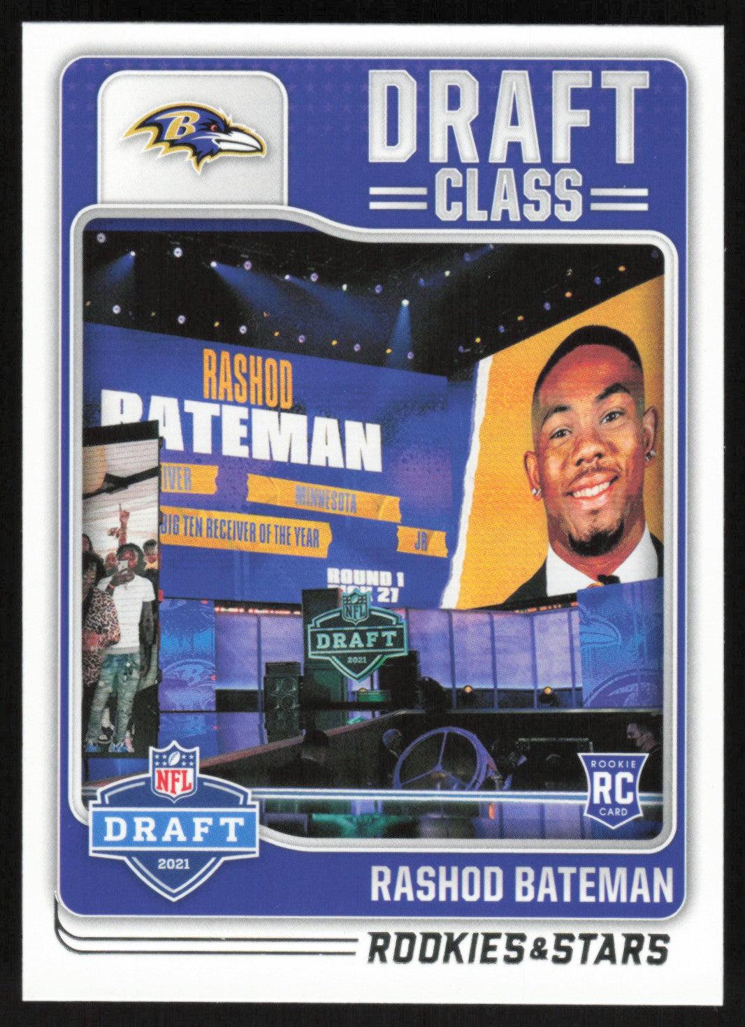 rashod bateman rookie of the year card