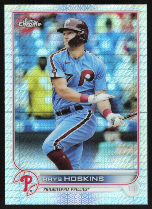 Rhys Hoskins 2022 Topps Chrome # 8 Prism Refractor Philadelphia Philli -  Collectible Craze America