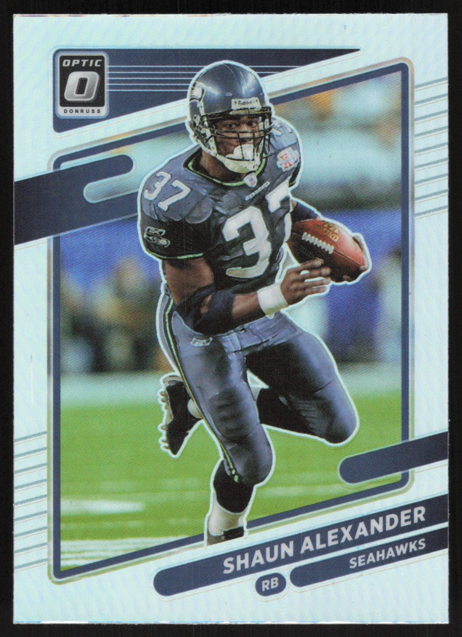 Shaun Alexander 2021 Donruss Optic # 200 Silver Prizm Seattle