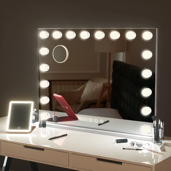 Dressing table with LED