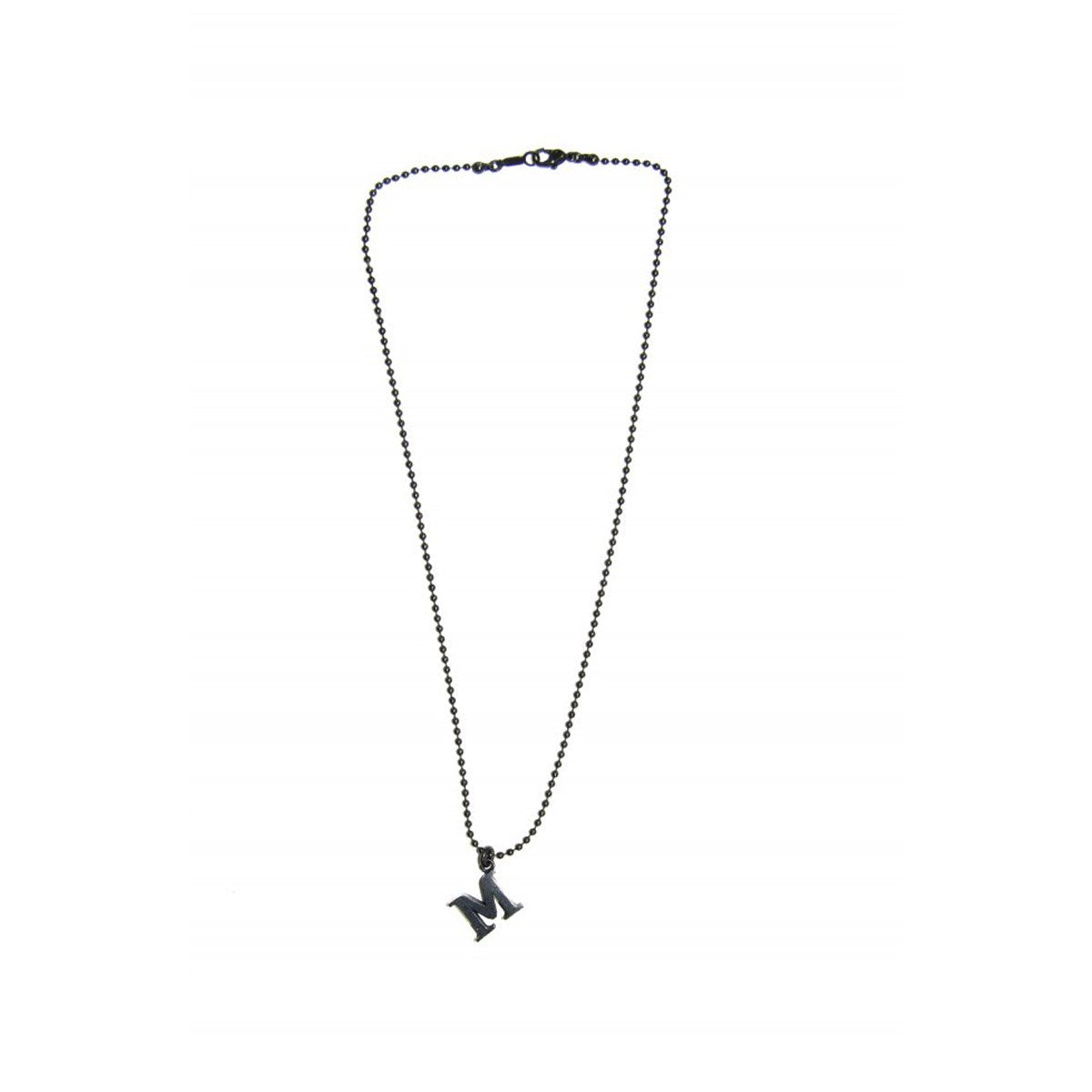 MUZE - M LOGO NECKLACE (MATTE BLACK) ミューズ ロゴ ネックレス