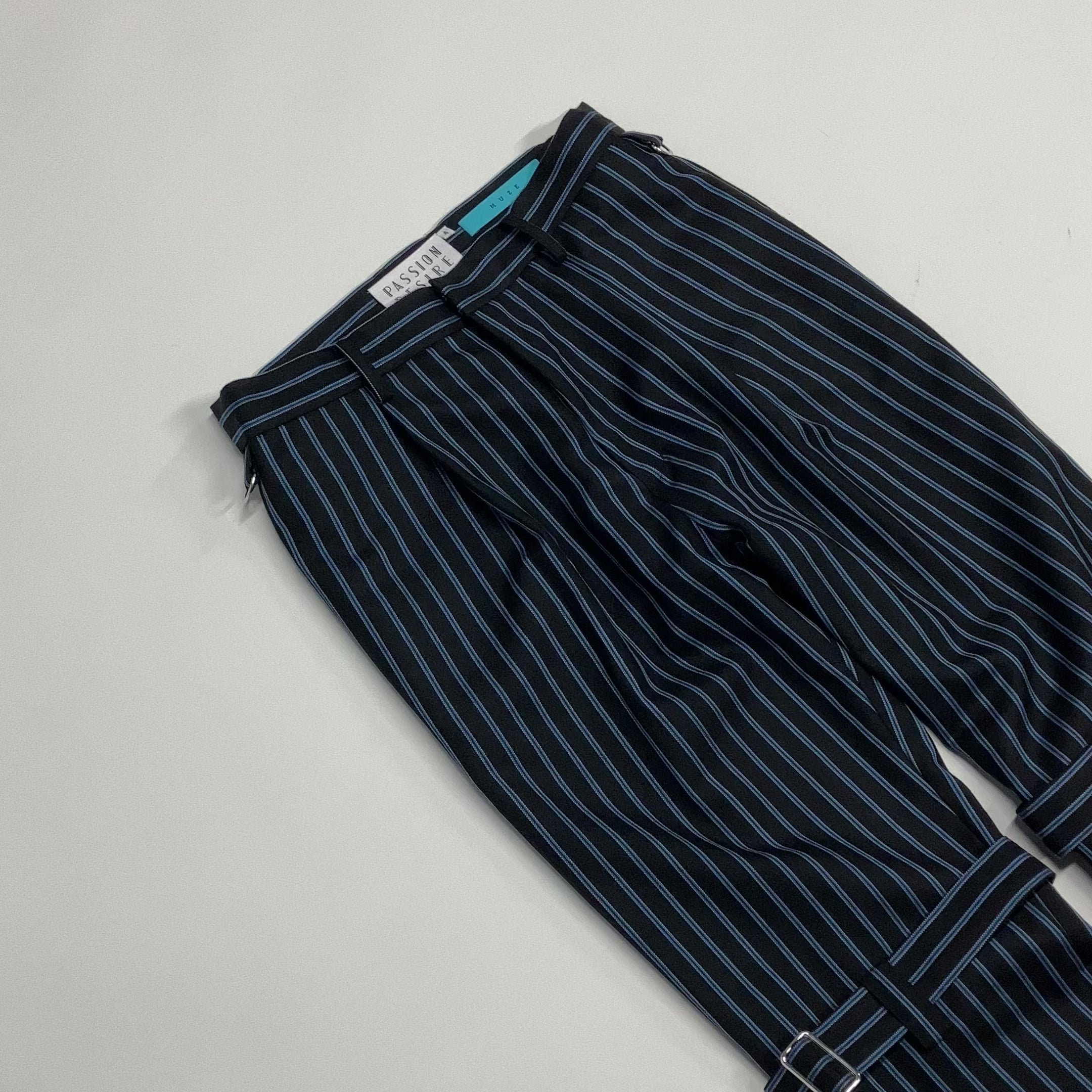 MUZE TURQUOISE LABEL × el conductorH - BONDAGE STRAIGHT TROUSERS