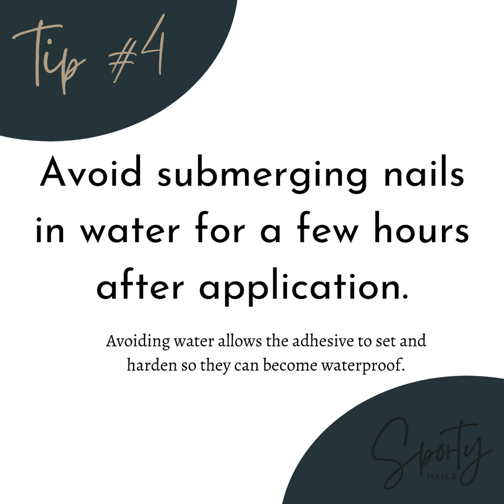 tips for making nail wraps last longer:  avoid submerging nails in water for a few hours