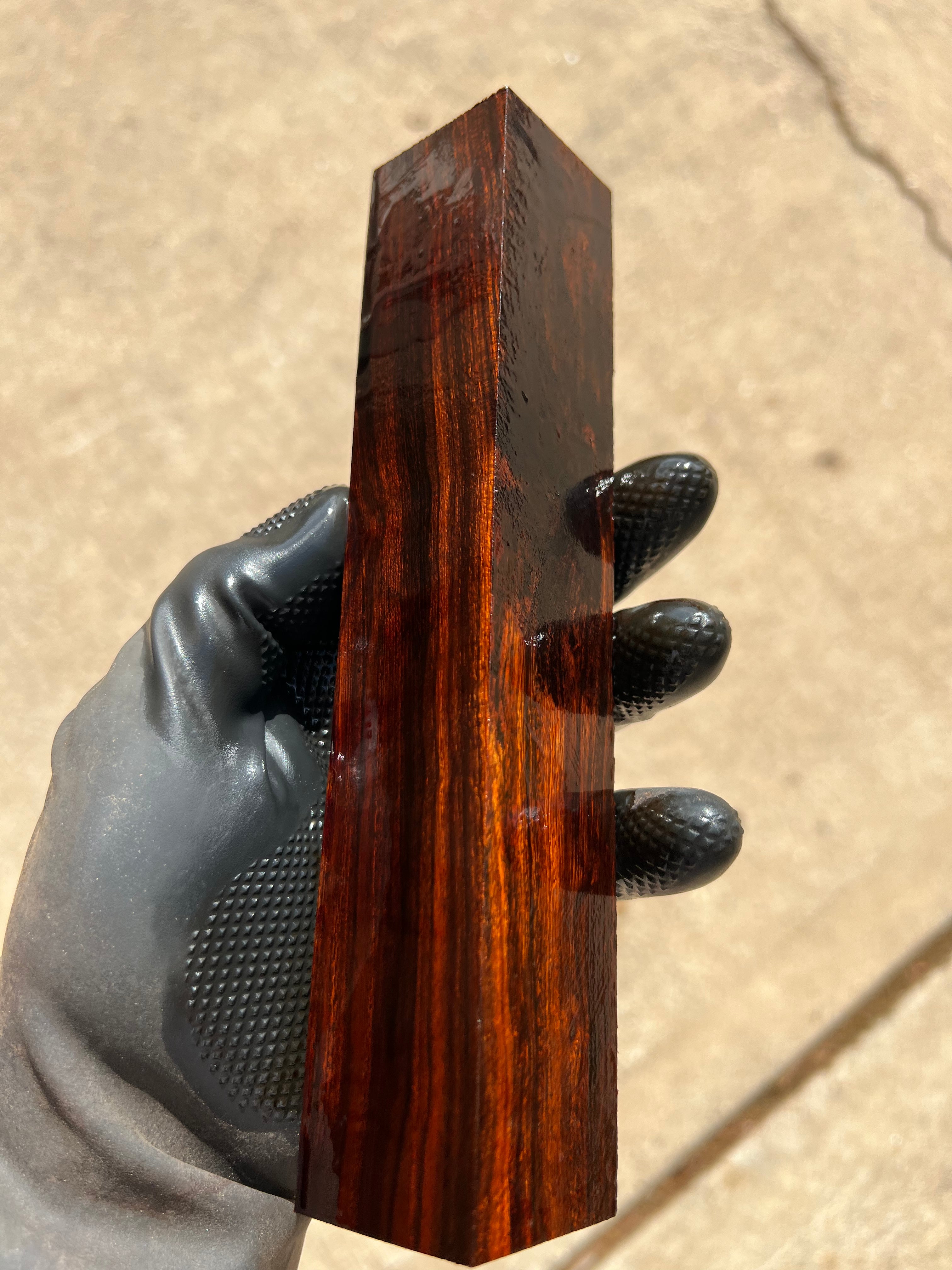 Set of Hybrid Stabilized Rare Desert Ironwood with Black Alumilite 2