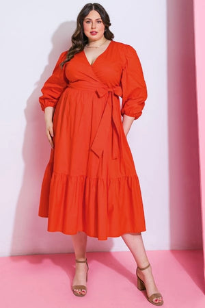 Wrap Midi Dress - Simply You by Jess