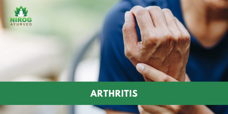 A person is suffering from arthritis pain.