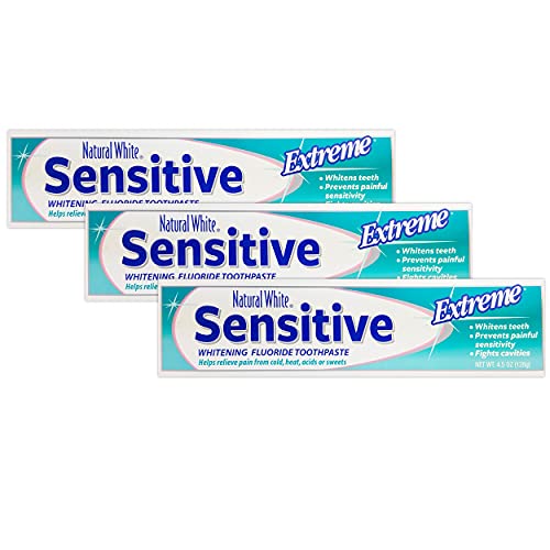 natural white sensitive toothpaste