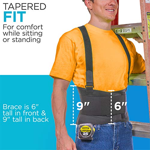 Ultimate Work Back Brace Belt with Suspender Straps