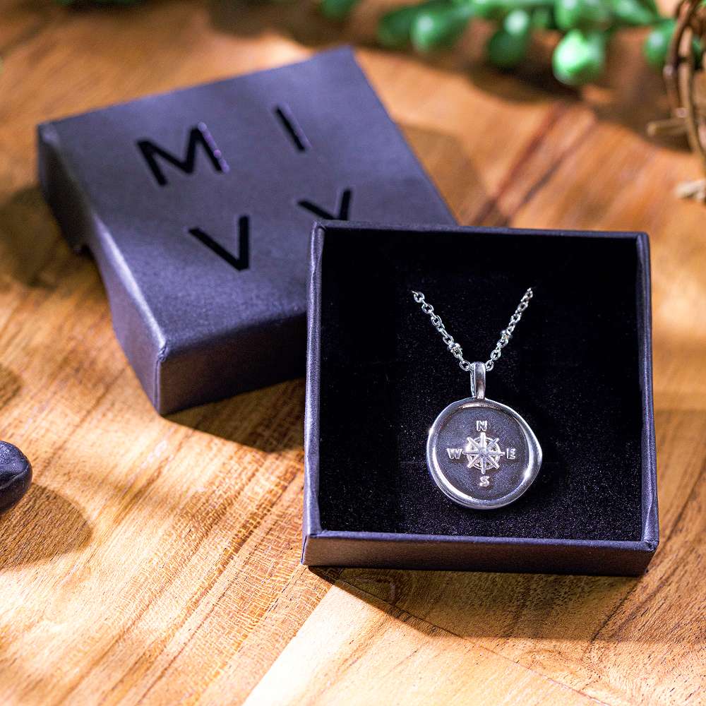 pandora compass necklace