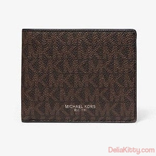 MICHAEL KORS MENS Cooper Logo Billfold Wallet With Coin Pouch - Multi –  Delia Kitty