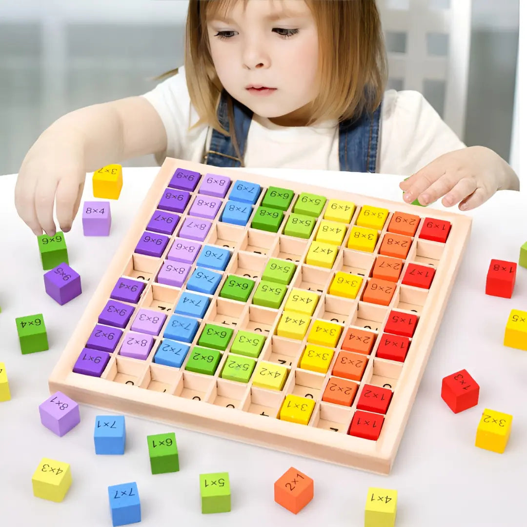 Brinquedo Educacional de Multiplicação - GeniusMath™ - praticitech.com.br