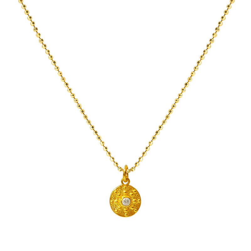 24k Gold Plated on 925 Sterling Silver Chain with Pendant | Amberico