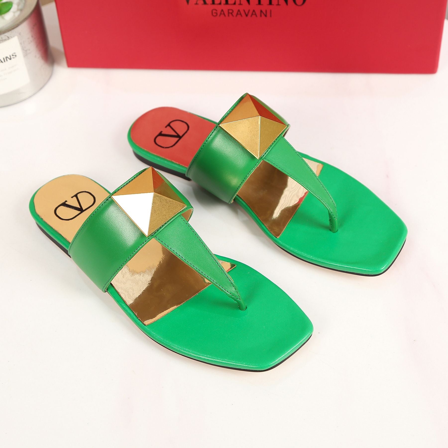Valentino 2022 Popular Summer Women's Flats Men Slipper Sandals Shoes supermaket xf
